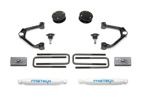 Fabtech Motorsports - FTSK1126 | Fabtech 3 Inch Budget System With Performance Shocks (2019-2023 Silverado, Sierra 1500)