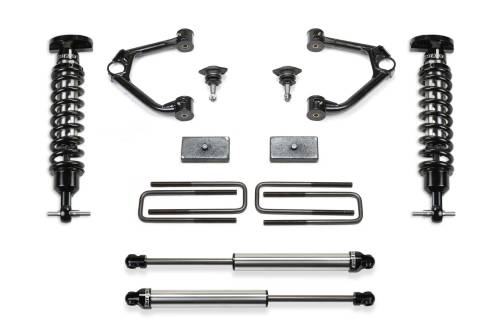 Fabtech Motorsports - FTSK1126DL | Fabtech 3 Inch Budget System With Dirt Logic 2.5 (2019-2023 Silverado, Sierra 1500)