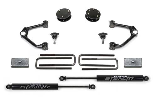 Fabtech Motorsports - FTSK1126M | Fabtech 3 Inch Budget System With Stealth Shock (2019-2023 Silverado, Sierra 1500)