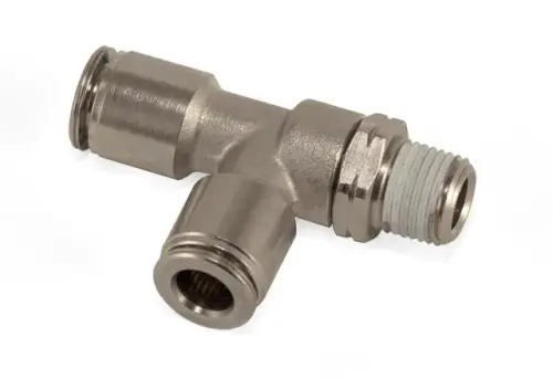 Air Lift Company - 21841 | Air Lift Company Run Tee - Male 1/8" NPT X 1/4" Tube X 1/4" Tube