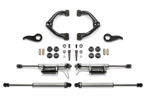 Fabtech Motorsports - FTSK1156DL | Fabtech 3.5 Inch Uniball UCA Kit With Dirt LogicSS Resi (2020-2024 Silverado, Sierra 2500 HD)