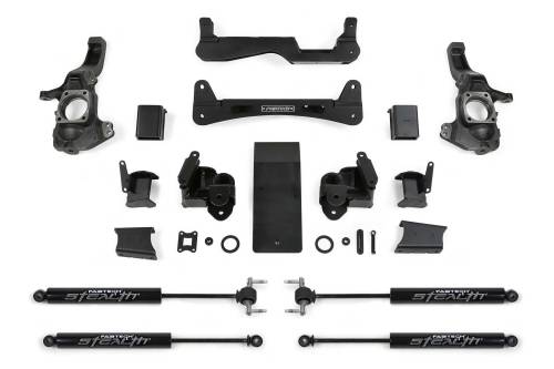 Fabtech Motorsports - FTSK1159M | Fabtech 6 Inch RTS System With Stealth Shocks (2020-2024 Silverado, Sierra 2500 HD)