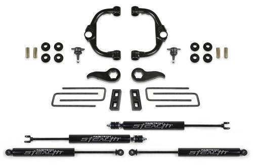 Fabtech Motorsports - FTSK1179M | Fabtech 3.5 Inch BJ UCA Kit With Stealth Shocks (2020-2024 Silverado, Sierra 3500 4WD)