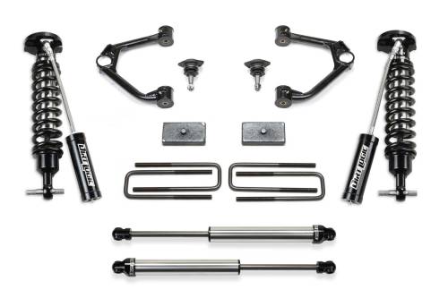 Fabtech Motorsports - FTSK1190DL | Fabtech 3 Inch Budget System With Dirt Logic 2.5 Resi (2022-2023 Silverado, Sierra 1500 4 Cylinder)