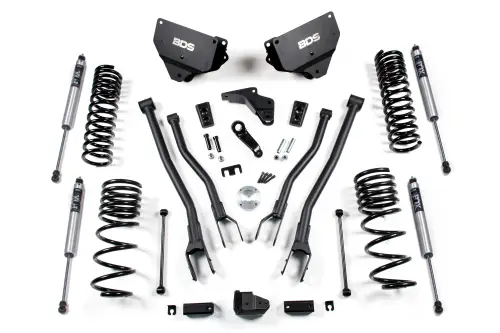 BDS Suspension - BDS1602FS | BDS Suspension 4 Inch Lift Kit With 4 Link For Dodge Ram 2500 4WD (2014-2018) | Diesel | Fox 2.0 Performance Series Shocks