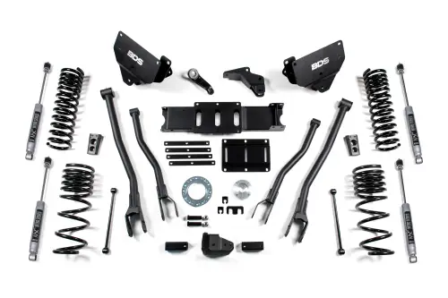 BDS Suspension - BDS1604FS | BDS Suspension 6 Inch Lift Kit 4 Link For Dodge Ram 2500 4WD (2014-2018) | Diesel | Fox 2.0 Performance Series Shocks