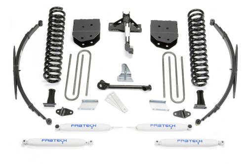 Fabtech Motorsports - FTSK2127 | Fabtech 8 Inch Basic System With Performance Shocks and Rear Leag Springs (2008-2016 F250, F350 Super Duty 4WD)