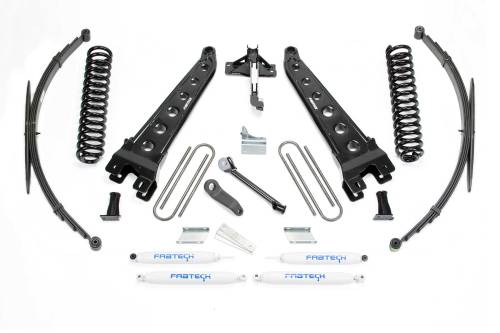 Fabtech Motorsports - FTSK2128 | Fabtech 8 Inch Radius Arm System With Coils and Rear Leag Springs and Performance Shocks (2008-2016 F250, F350 Super Duty 4WD)