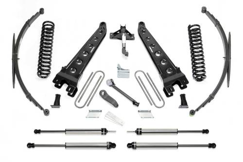 Fabtech Motorsports - FTSK2128DL | Fabtech 8 Inch Radius Arm System With Coils and Rear Leag Springs and DLSS Shocks (2008-2016 F250, F350 Super Duty 4WD)