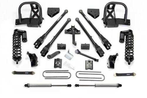 Fabtech Motorsports - FTSK2138DL | Fabtech 6 Inch 4 Link System With DLSS Coilovers and Rear Shocks (2011-2016 F250 Super Duty 4WD)