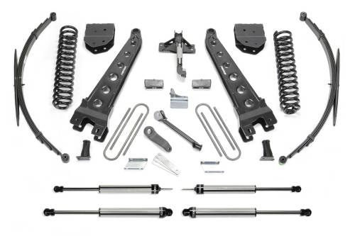 Fabtech Motorsports - FTSK2147DL | Fabtech 10 Inch Radius Arm System With Coils and DLSS Shocks (2011-2016 F250 Super Duty 4WD)