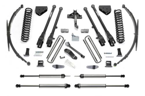 Fabtech Motorsports - FTSK2148DL | Fabtech 10 Inch 4 Link System With Coils and DLSS Shocks (2011-2016 F250 Super Duty 4WD)