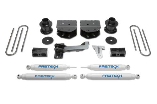 Fabtech Motorsports - FTSK2160 | Fabtech 4 Inch Budget System With Performance Shocks (2008-2016 F250, F350, F450 8 Lug 4WD)