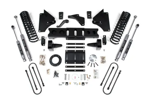 BDS Suspension - BDS1607H | BDS Suspension 5.5 Inch Lift Kit For Dodge Ram 3500 4WD (2013-2018) | Gas | Rear Lift 5 Inch Block Kit, NX2 Nitro Series Shocks