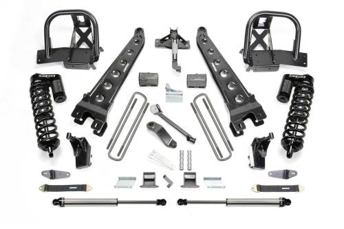 Fabtech Motorsports - FTSK2204DL | Fabtech 4 Inch Radius Arm System With DLSS Coilovers and Rear Shocks (2011-2016 F250 Super Duty 4WD)