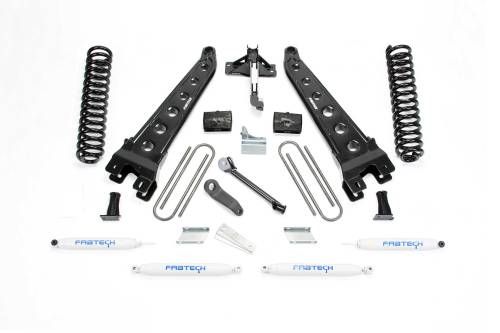 Fabtech Motorsports - FTSK2211 | Fabtech 4 Inch Radius Arm System With Coils and Performance Shocks (2008-2016 F250, F350 Super Duty 4WD)