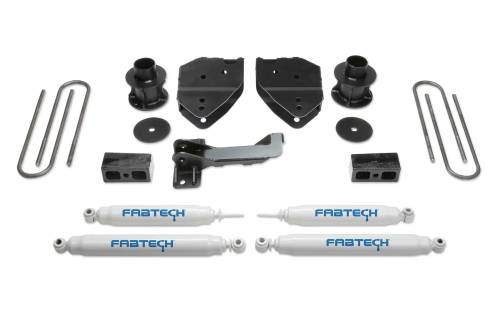 Fabtech Motorsports - FTSK2213 | Fabtech 4 Inch Budget System With Performance Shocks (2017-2022 F250, F350 Super Duty 4WD)