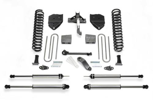 Fabtech Motorsports - FTSK2214DL | Fabtech 4 Inch Basic System With Dirt Logic Shocks (2017-2022 F250, F350 Super Duty 4WD Diesel)