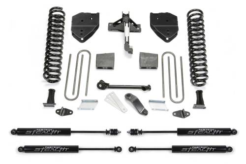 Fabtech Motorsports - FTSK2214M | Fabtech 4 Inch Basic System With Stealth Shocks (2017-2022 F250, F350 Super Duty 4WD Diesel)