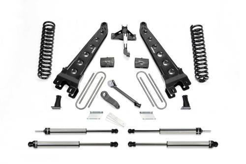 Fabtech Motorsports - FTSK2215DL | Fabtech 4 Inch Radius Arm System With Coils and DLSS Shocks (2017-2022 F250, F350 Super Duty 4WD Diesel)