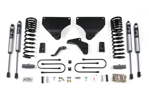 BDS Suspension - BDS1612FS | BDS Suspension 4 Inch Lift With 4 Link For Dodge Ram 3500 4WD (2013-2018) | Gas | Rear Lift 3 Inch Block Kit, Fox 2.0 Performance Series Shocks