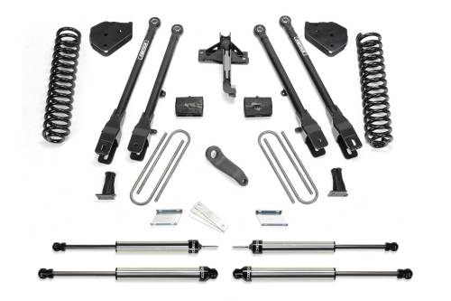 Fabtech Motorsports - FTSK2219DL | Fabtech 6 Inch 4 Link System With Coils and DLSS Shocks (2017-2022 F250, F350 Super Duty 4WD Diesel)