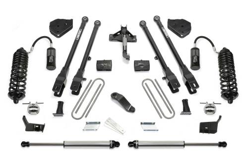 Fabtech Motorsports - FTSK2228DL | Fabtech 4 Inch 4 Link System With 4.0 and 2.25 (2017-2022 F250, F350 Super Duty 4WD)