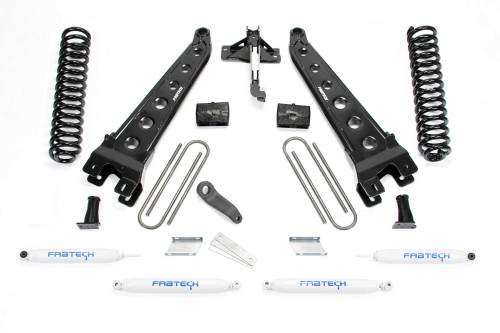 Fabtech Motorsports - FTSK2256 | Fabtech 6 Inch Radius Arm System With Coils and Performance Shocks (2017-2021 F250, F350 Super Duty 4WD Gas)