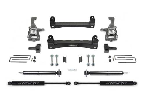 Fabtech Motorsports - FTSK2258M | Fabtech 4 Inch Basic System With Rear Stealth Shocks (2015-2023 F150 Pickup 2WD)