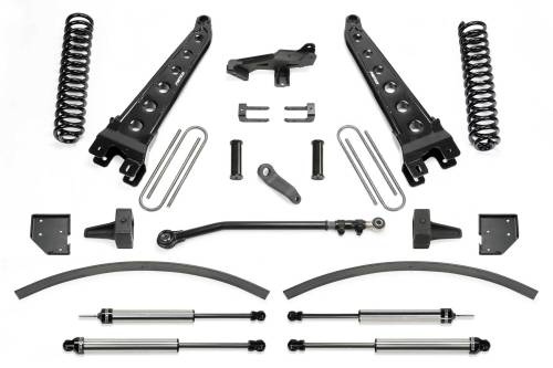 Fabtech Motorsports - FTSK2265DL | Fabtech 8 Inch Radius Arm System With Coils and DLSS Shocks (2017-2022 F250, F350 Super Duty 4WD Diesel)