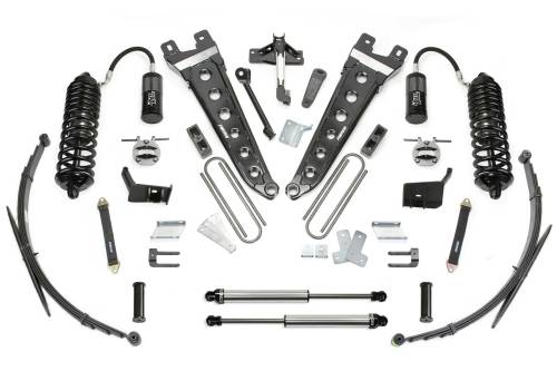 Fabtech Motorsports - FTSK2275DL | Fabtech 8 Inch Radius Arm System With 4.0 R/R and 2.25 and Rear Leag Springs (2011-2016 F250, F350 Super Duty 4WD)