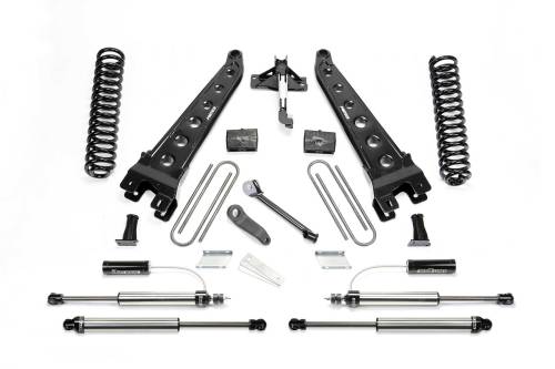 Fabtech Motorsports - FTSK2289DL | Fabtech 4 Inch Radius Arm System With Coils and 2.25 DL Resi Front and DL Rear Shocks (2017-2022 F250, F350 Super Duty 4WD Diesel)