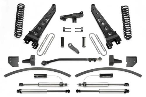 Fabtech Motorsports - FTSK2297DL | Fabtech 8 Inch Radius Arm System With Coils and DLSS Resi Shocks (2017-2022 F250, F350 Super Duty 4WD Diesel)