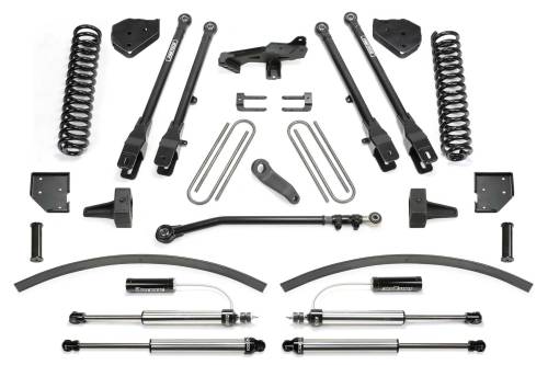 Fabtech Motorsports - FTSK2298DL | Fabtech 8 Inch 4 Link System With Coils and DL Resi Shocks (2017-2022 F250, F350 Super Duty 4WD Diesel)