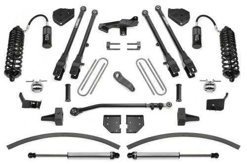 Fabtech Motorsports - FTSK2302DL | Fabtech 8 Inch 4 Link System With 4.0 and 2.25 (2017-2022 F250, F350 Super Duty 4WD Diesel)