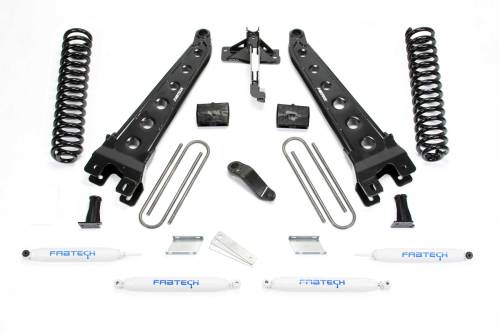 Fabtech Motorsports - FTSK2335 | Fabtech 6 Inch Radius Arm System With Coils and Performance Shocks (2019-2022 F450, F550 Super Duty 4WD Diesel)