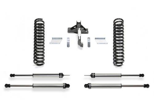 Fabtech Motorsports - FTSK2339DL | Fabtech 2.5 Inch Budget Coil Kit With Dirt Logic N/R (2017-2024 F250, F350 Super Duty 4WD Diesel)