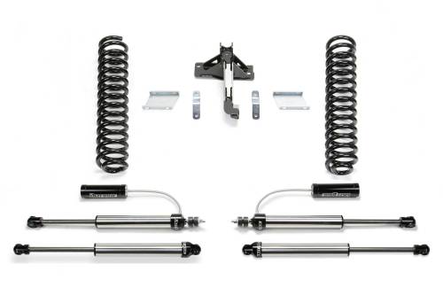 Fabtech Motorsports - FTSK2340DL | Fabtech 2.5 Inch Budget Coil Kit With Dirt Logic Resi (2017-2024 F250, F350 Super Duty 4WD Diesel)