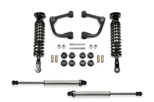 Fabtech Motorsports - FTSK2374DL | Fabtech 2 Inch Uniball UCA System With Dirt Logic 2.5 and 2.25 (2021-2023 F150 Pickup 4WD)