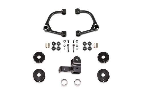 Fabtech Motorsports - FTSK2383 | Fabtech 3 Inch UCA Kit With UniballS and Shock Spacers (2021-2024 Ford Bronco 4 Door 4WD with Factory Bilstein)