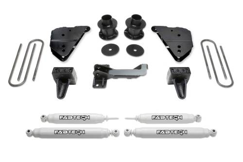 Fabtech Motorsports - FTSK2404 | Fabtech 4 Inch Budget System With Performance Shocks (2023-2024 F250, F350 Super Duty 4WD)