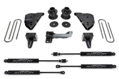 Fabtech Motorsports - FTSK2404M | Fabtech 4 Inch Budget System With Stealth Shocks (2023-2024 F250, F350 Super Duty 4WD)