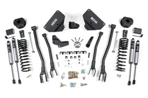 BDS Suspension - BDS1632FS | BDS Suspension 4 Inch Lift Kit With 4 link For Dodge Ram 2500 4WD With Rear Air Ride (2014-2018) | Diesel | Fox 2.0 Performance Series Shocks