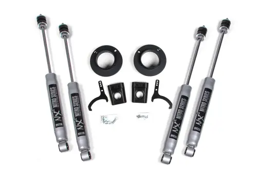 BDS Suspension - BDS1635H | BDS Suspension 2 Inch Leveling Kit For Dodge Ram 2500 4WD With Rear Air Ride (2014-2024) | NX2 Nitro Series Shocks