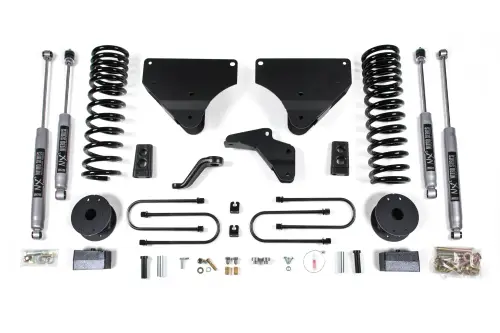 BDS Suspension - BDS1643H | BDS Suspension 4 Inch Lift Kit For Dodge Ram 3500 4WD With Rear Air-Ride (2013-2018) | NX2 Nitro Series