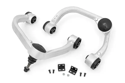 Rough Country - 41400 | Rough Country 3 Inch Lift Forged Upper Control Arms For Ford F-150 4WD (2021-2024) | Aluminum