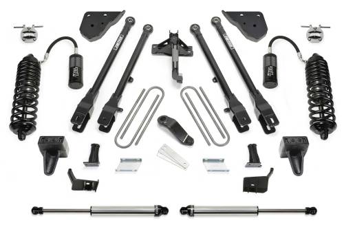 Fabtech Motorsports - FTSK2411DL | Fabtech 4 Inch 4 Link System With 4.0 and 2.25 DL (2023-2024 F250, F350 Super Duty 4WD)