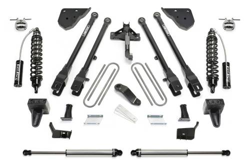 Fabtech Motorsports - FTSK2419DL | Fabtech 6 Inch 4 Link System With 2.5 and 2.25 (2023-2024 F250, F350 Super Duty 4WD Diesel)