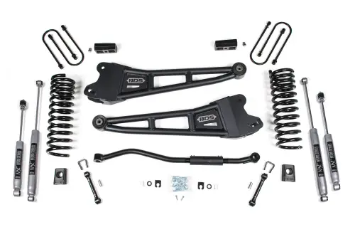 BDS Suspension - BDS1654FPE | BDS Suspension 3 Inch Lift Kit With Radius Arm For Dodge Ram 3500 Truck 4WD (2019-2024) | Diesel | Rear Lift With Factory Overload Leaf, Fox 2.5 Performance Elite Shocks