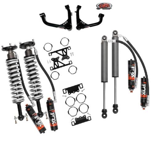 CST Suspension - CSK-G52L-2F | CST Suspension Stage 2 Fox Elite Leveling Kit (2019-2024 Silverado 1500 Trail Boss, Sierra 1500 AT4 4WD)